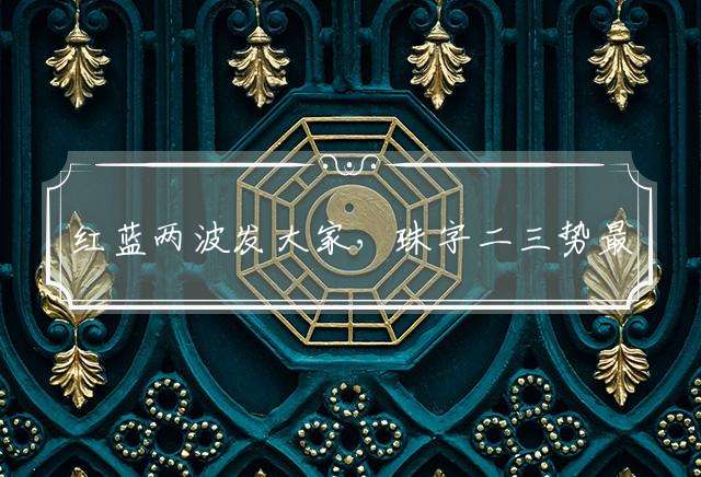 红蓝两波发大家，珠字二三势最劲打一生肖动物，标准作答落实