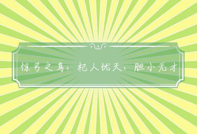 惊弓之鸟，杞人忧天，胆小无才是熬煎是什么生肖，精选解答落实