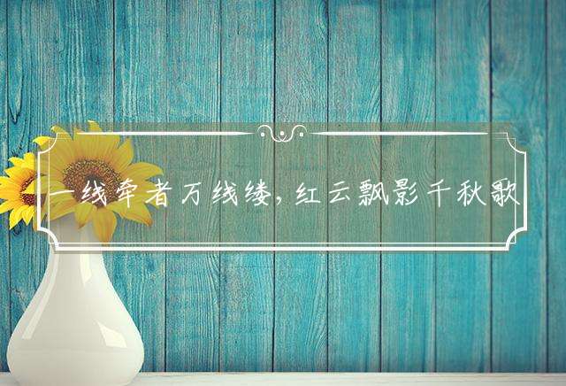 一线牵者万线缕,红云飘影千秋歌打猜一最佳准确生肖,释义词典作答成语解释